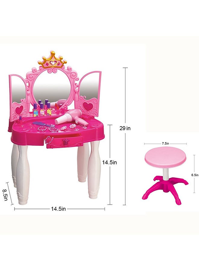 Crown Dresser Table With Ir Control Set Durable Sturdy And Unique Design 46x31.5x72cm - Image 3